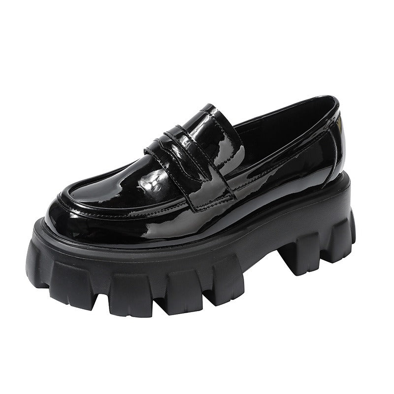 slip-on loafers fashion small leather shoes women Season Prestige