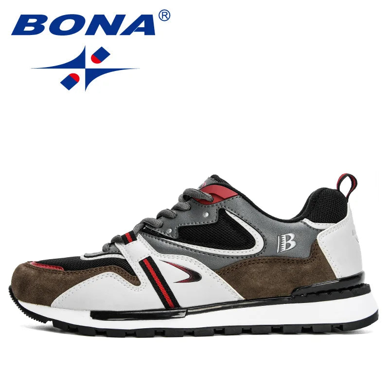 Leather Sport Shoes Man Sneakers Running Shoes Men Tennis Male Walking Footwear Trendy Fitness