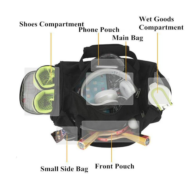 Travel Sport Bag with Dry Wet Separation  Sac De Sport Men Season Prestige