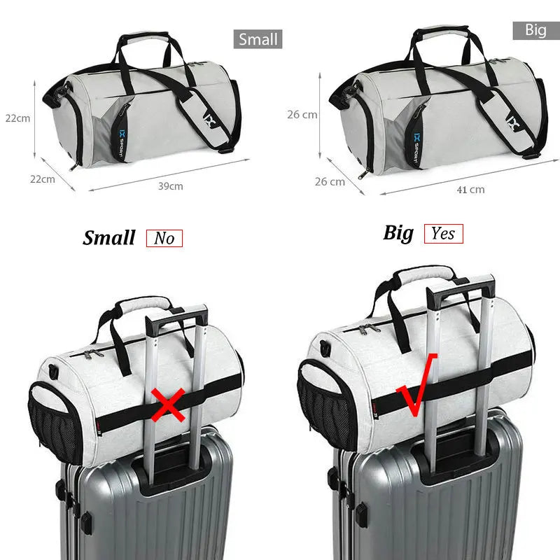 Travel Sport Bag with Dry Wet Separation  Sac De Sport Men Season Prestige