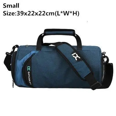 Men's gym bag for fitness training, outdoor travel, and sports. Features dry/wet separation and multifunctional compartments.