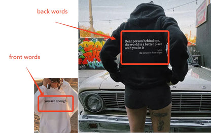 Dear Person Behind Me Hoodie