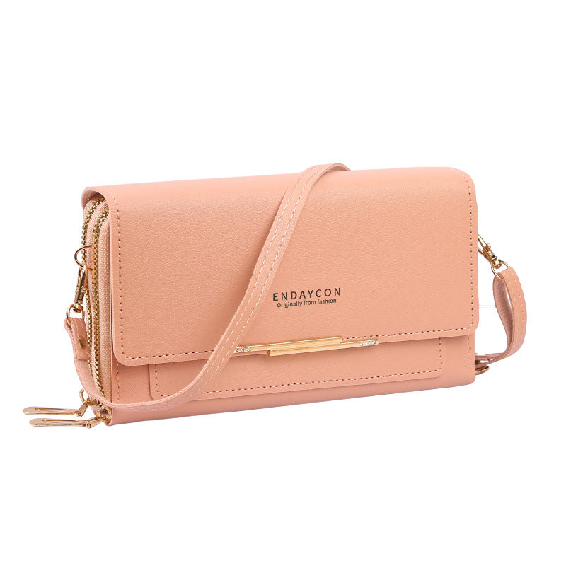 Soft leather multi-layer crossbody bag with a minimalist design | Season Prestige