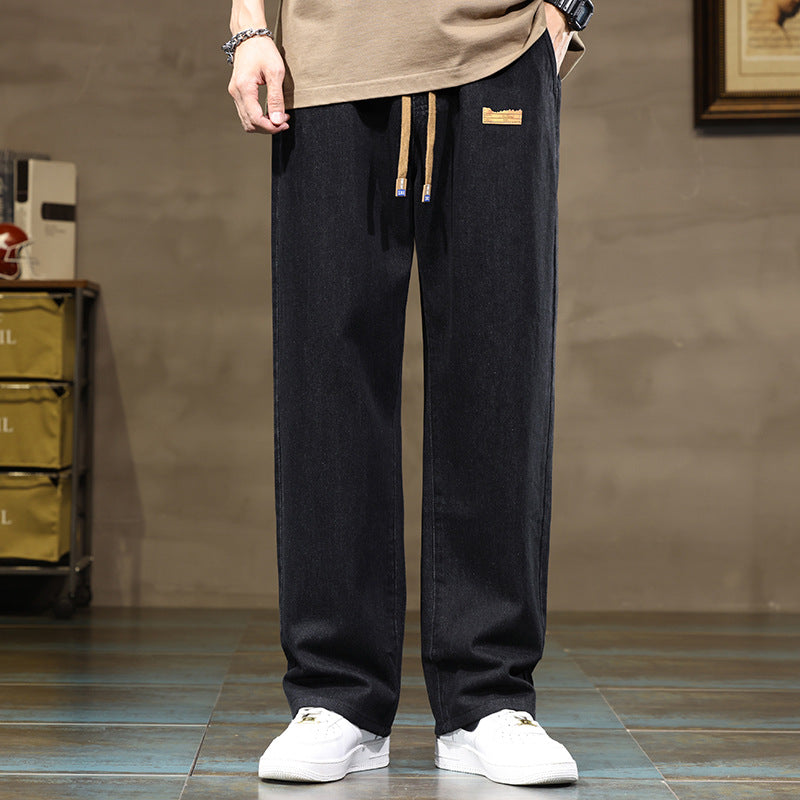 Men's Straight leg Denim Loose Casual Pants