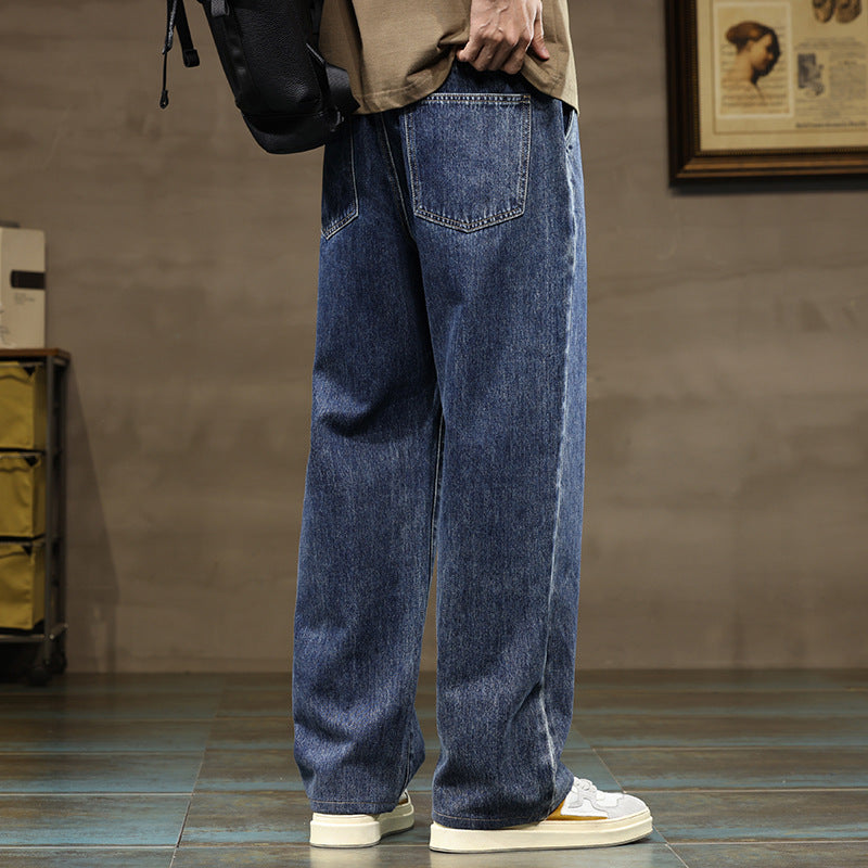 Men's Straight leg Denim Loose Casual Pants