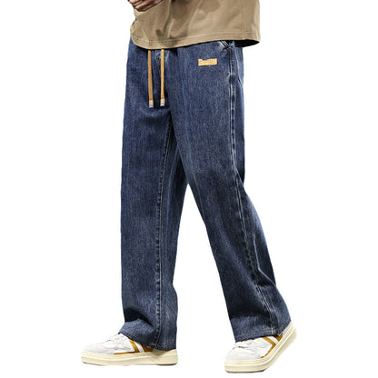 Men's Straight leg Denim Loose Casual Pants