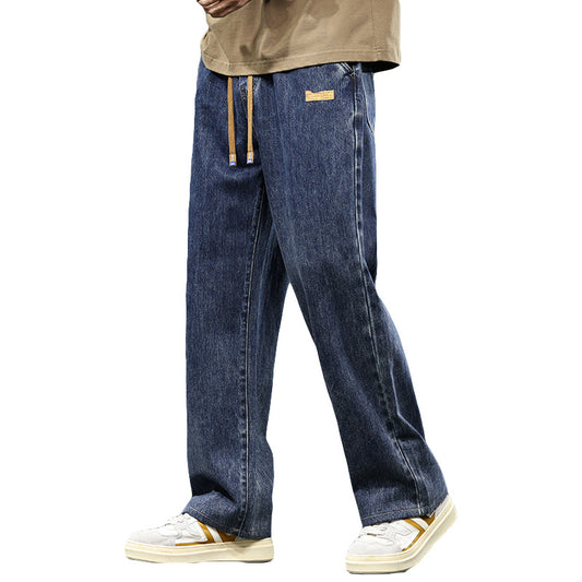 Men's Straight leg Denim Loose Casual Pants