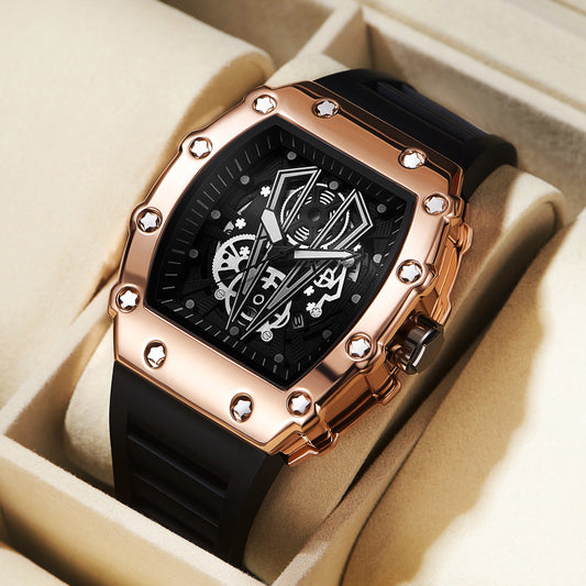 "AquaFlex Sportswatch" Waterproof Quartz Watch Men Season Prestige