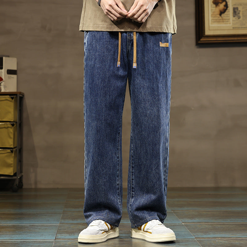 Men's Straight leg Denim Loose Casual Pants