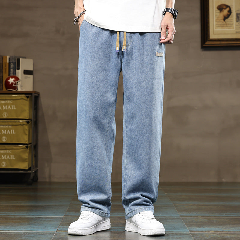 Men's Straight leg Denim Loose Casual Pants