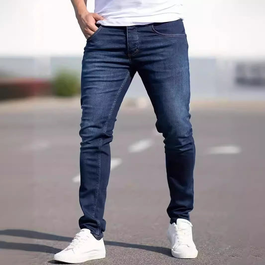 Men's European And American Slim Casual Jeans