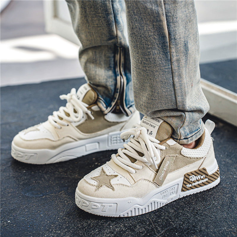 Breathable Casual Canvas Flat Shoes Men Season Prestige