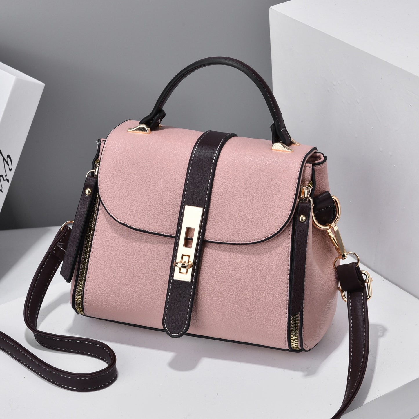 Chic All-Matching Bucket Messenger Bag Women's