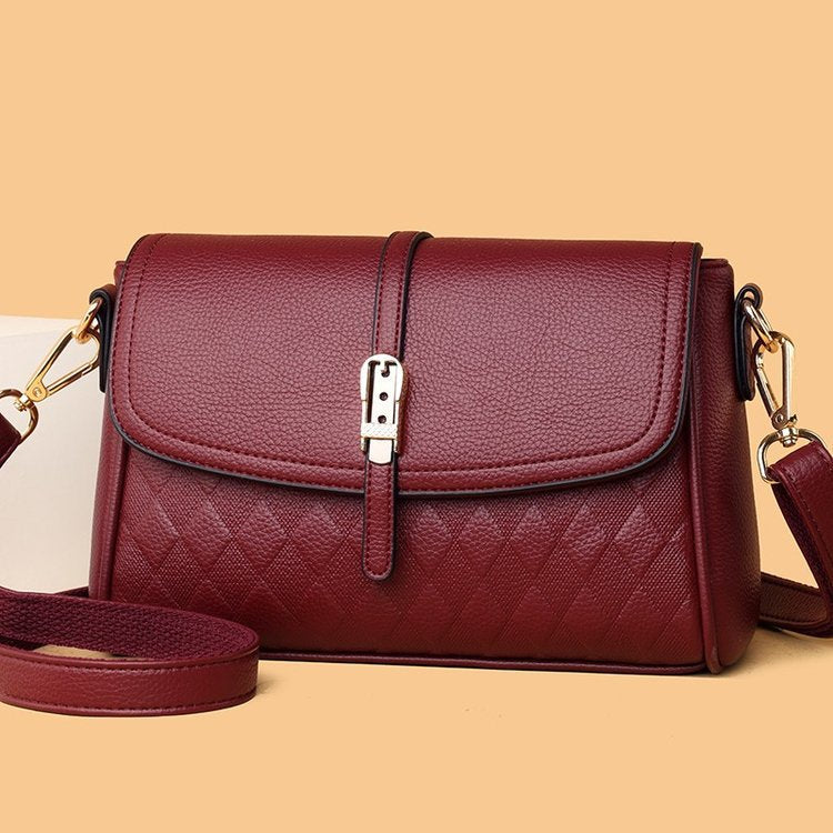 Women Messenger Bag Simple Soft Leather Cross body bag Season Prestige
