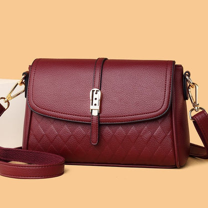 Women Messenger Bag Simple Soft Leather Cross body bag Season Prestige