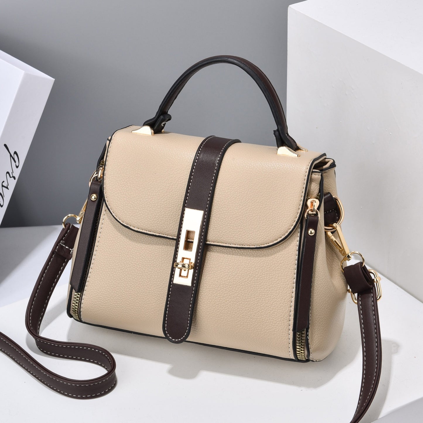 Chic All-Matching Bucket Messenger Bag Women's