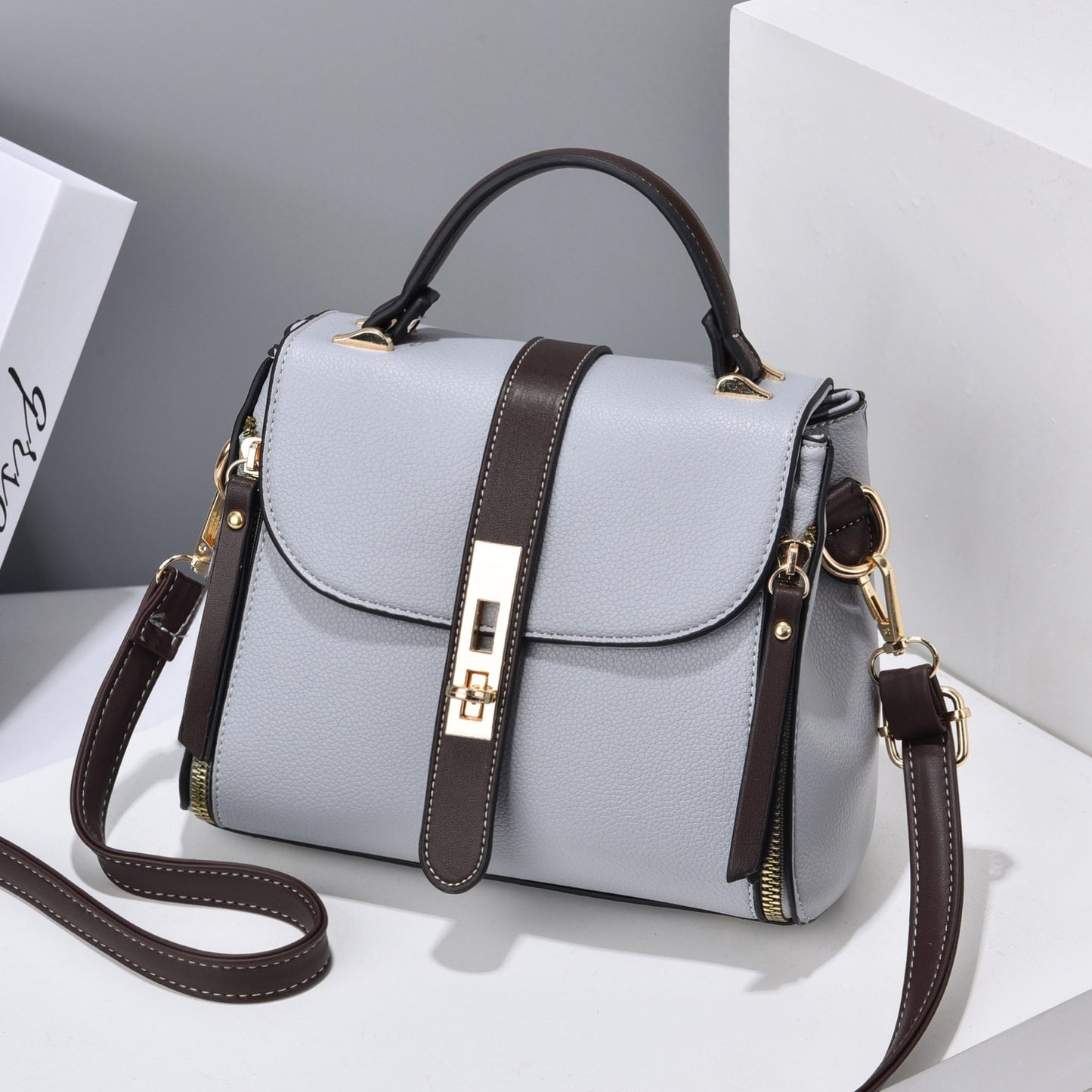 Chic All-Matching Bucket Messenger Bag Women's