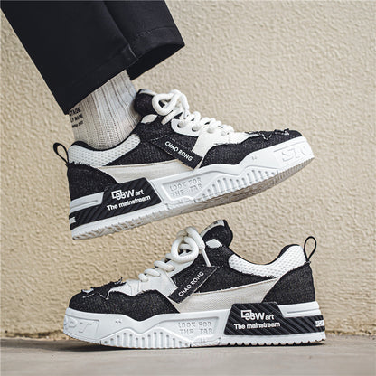 Breathable Casual Canvas Flat Shoes Men Season Prestige
