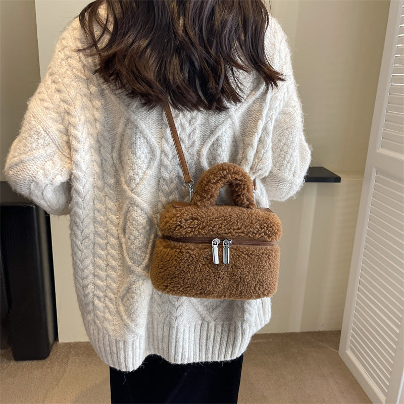 Seasonprestige women's Bags Plush soft Portable handbag