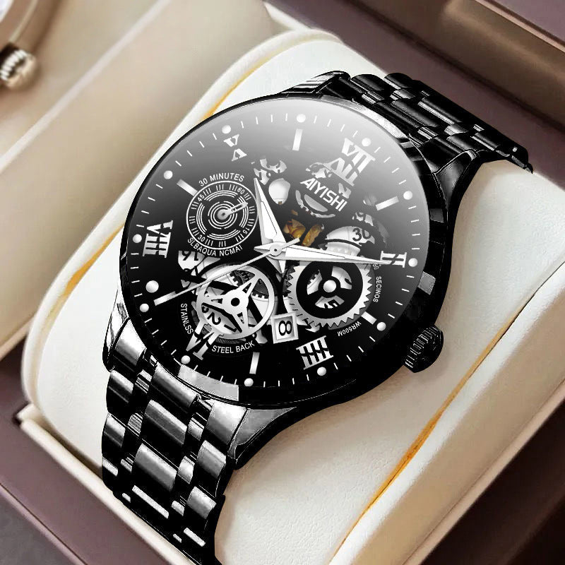 Men's Watch Stainless Steel Waterproof Watch Season Prestige