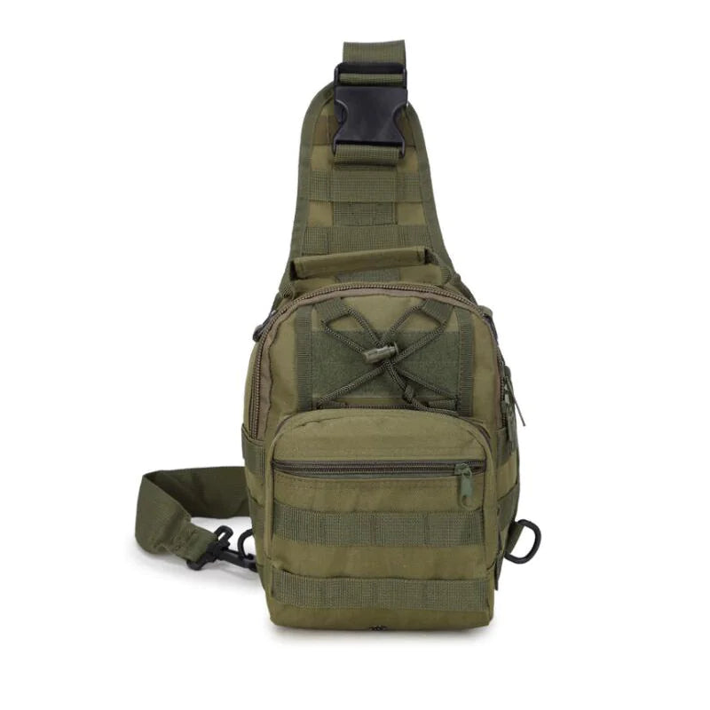 Mens Backpack Tactical Sling Shoulder Bag Molle Travel Chest Pack Outdoor Hiking bag