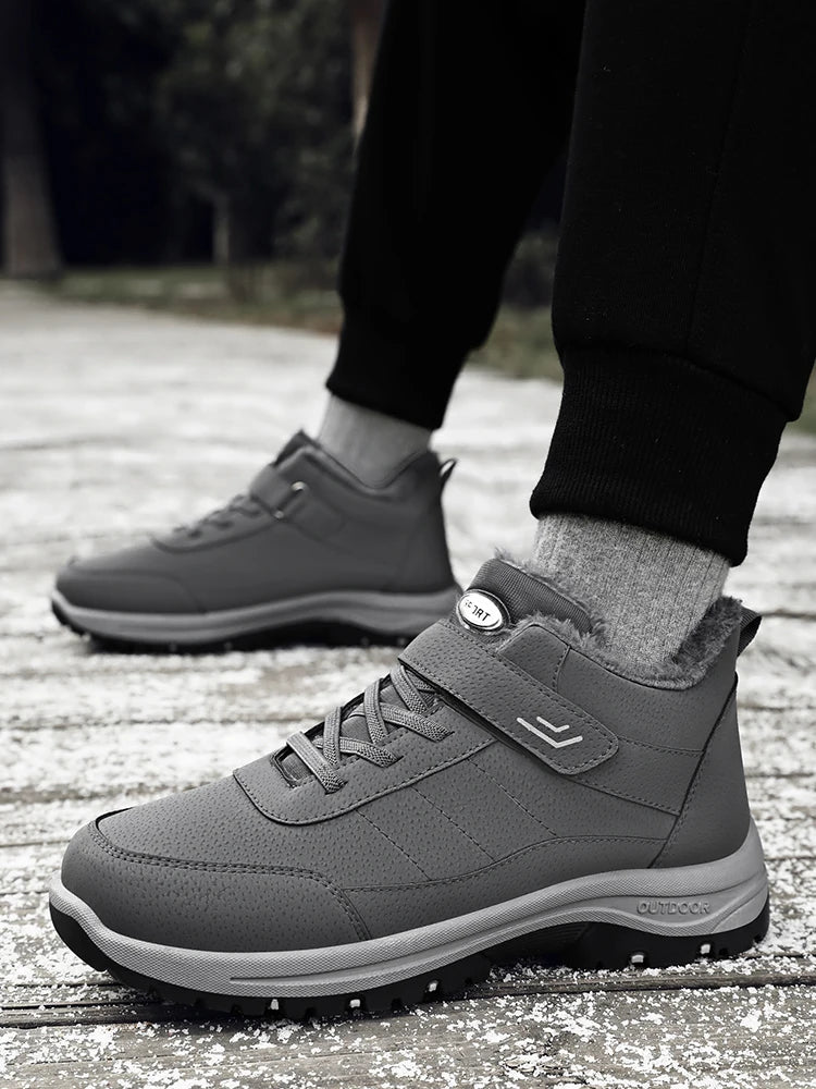 Casual Snow Boots for Men and Women, Waterproof Hiking Winter Shoes