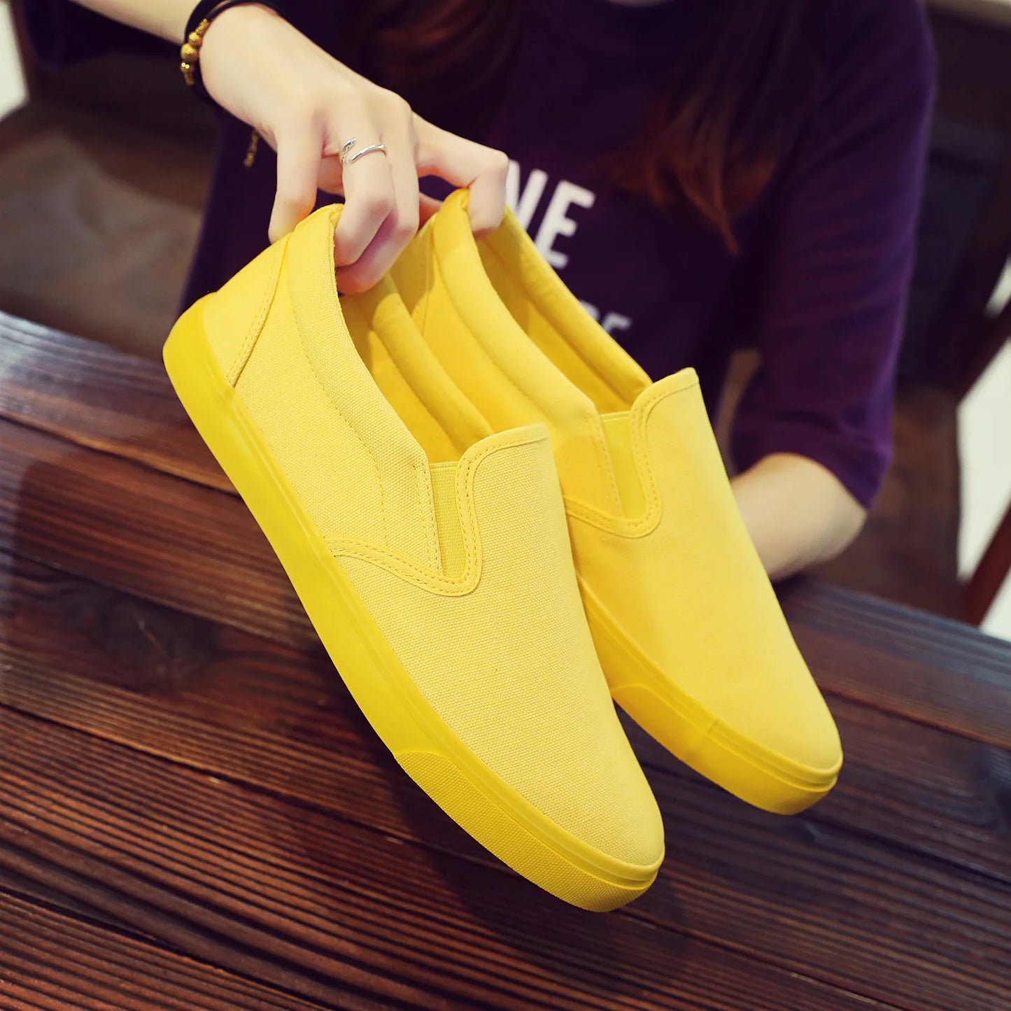 Breathable Non-slip Male Summer Casual Flat Slip-on Plus Size Footwear
