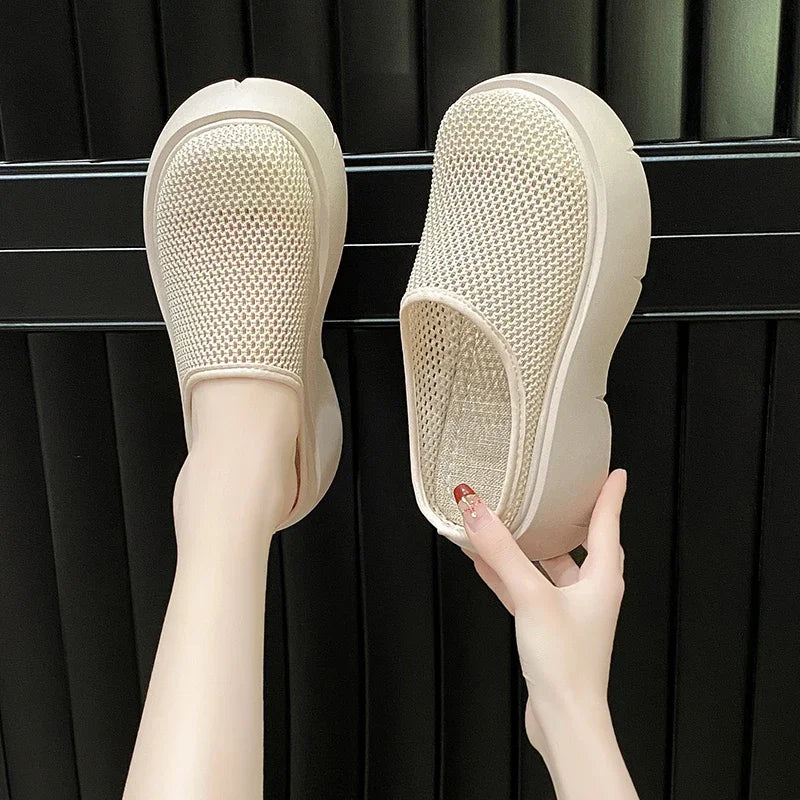 Women Slippers Shoes Wedges Platform Sandals  Summer Zapatos Slides