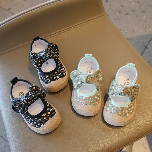Cute Girl First walker Canvas Shoe Breathable Baby Soft Soles Sneakers Baby Items