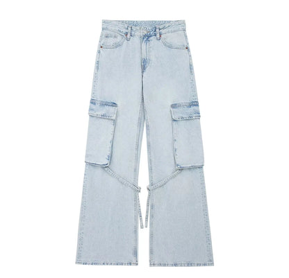 SeasonPrestige Casual high waist wide Leg Baggy Jeans for women