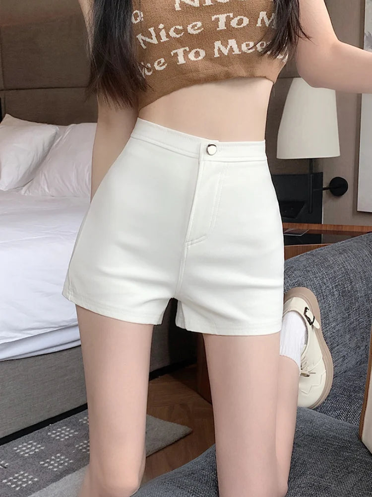 Womens Summer High Waist Slim Elastic Sexy shorts