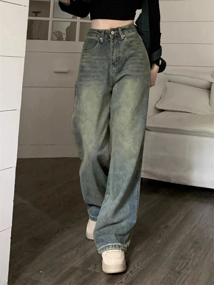 SeasonPrestige Y2k Baggy Wide Leg Jeans Women