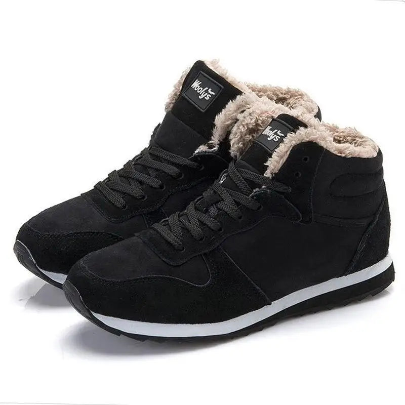 Mens Footwear Warm Fur Snow Boots Men Plush Winter Sneakers Plus Size ankle boots