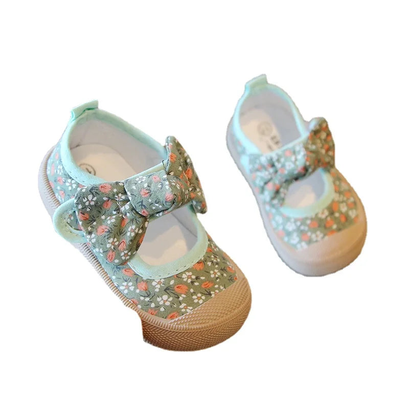 Cute Girl First walker Canvas Shoe Breathable Baby Soft Soles Sneakers Baby Items