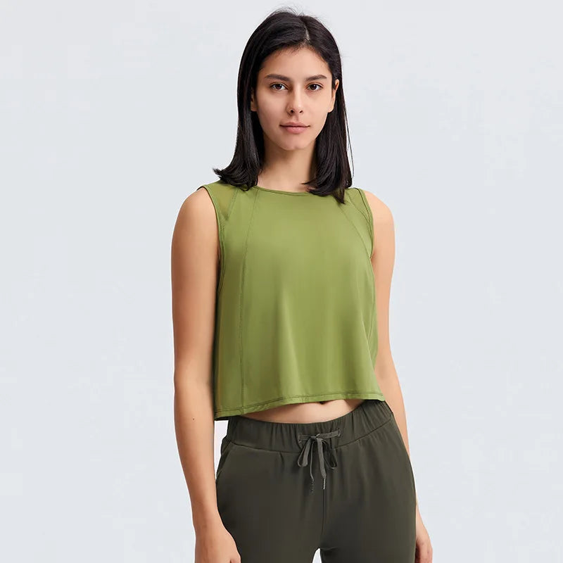 Summer Yoga Top Sleeveless Sportswear Gym Shirt women