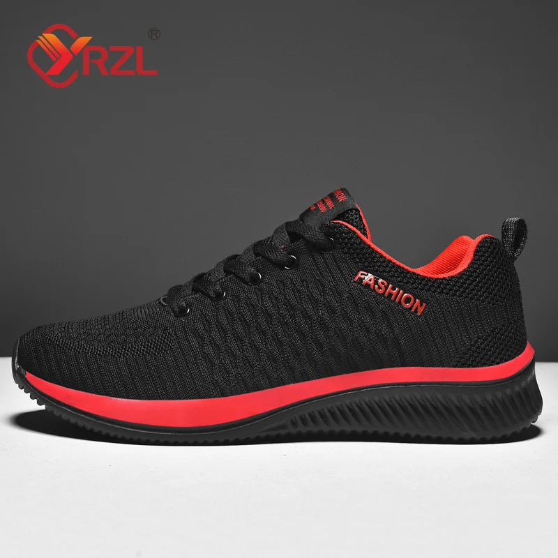 YRZL Sneakers Men Running Shoes Women Lightweight Sport Shoes Classical Mesh Breathable Casual Shoes Fashion Couple Sneakers