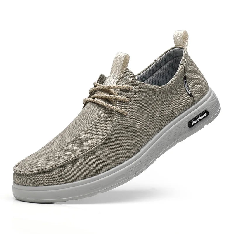 Men's  summer new lightweight canvas shoes Breathable lace up versatile casual shoes Male loafers