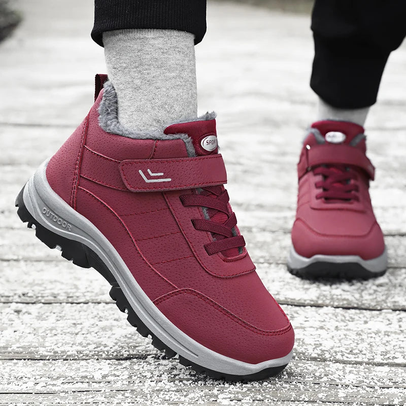 Casual Snow Boots for Men and Women, Waterproof Hiking Winter Shoes
