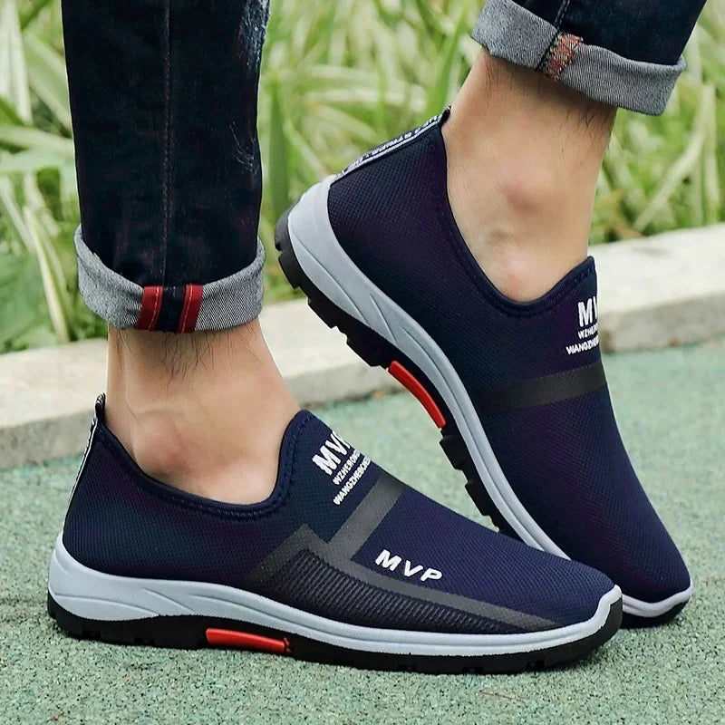 Men Casual Sneakers Leisure Walking Flats Summer Slip on Male Loafers