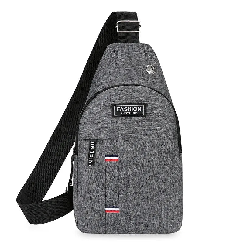 Chest Bag Men's One Shoulder Crossbody Bag Large Capacity Sports And Leisure Small Shoulder bag