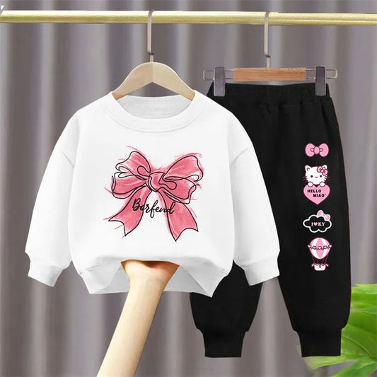 Children Girls Sets Sweatshirt Baby Girl Clothes Hoodie Kids Clothing Set 2pc Suits Toddler Cotton Long Sleeve Pants