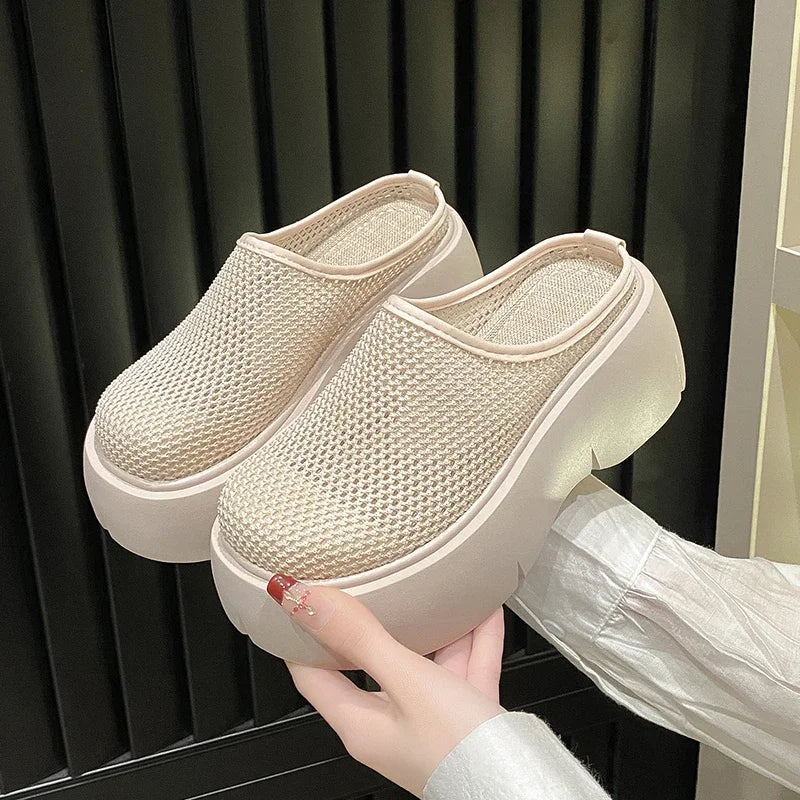 Women Slippers Shoes Wedges Platform Sandals  Summer Zapatos Slides