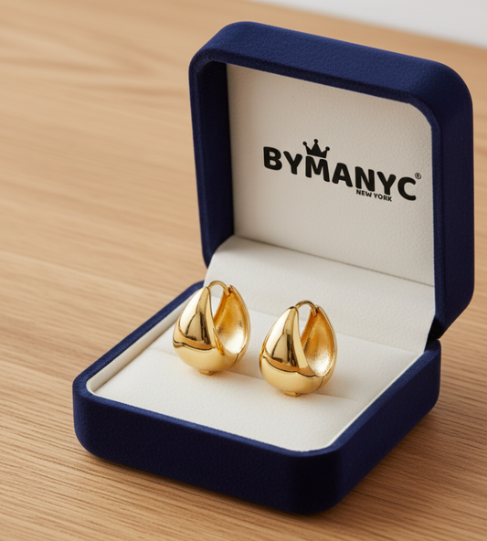 Sculptural Huggie Hoop Earrings