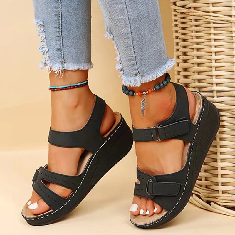 Woman Summer Non-Slip Shoes Wedge Sandals Ladies Beach shoes