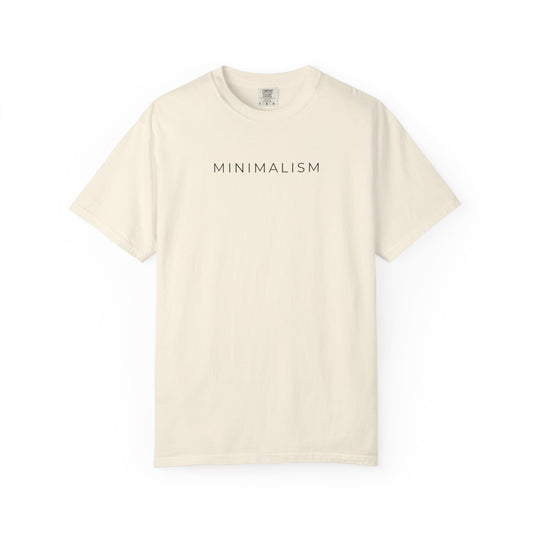 Beige t-shirt with 'human in the loop' text on a white background