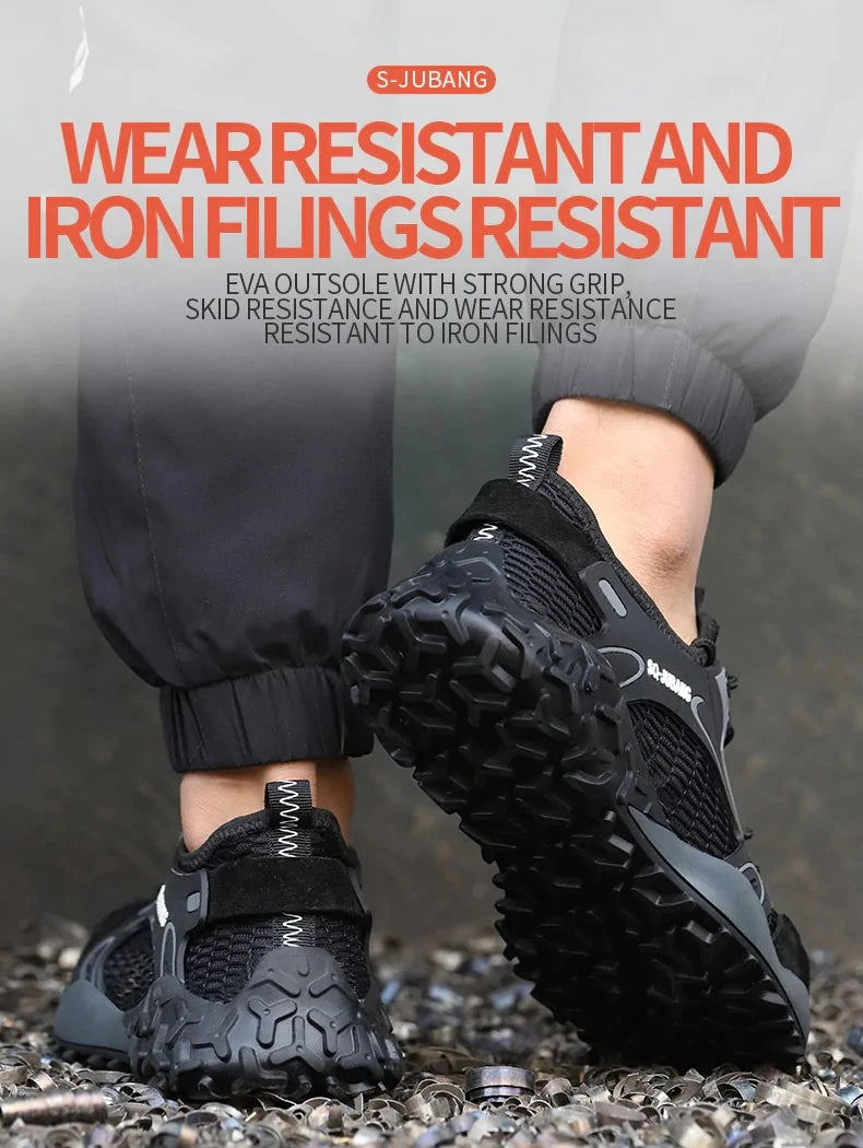 Anti-collision and Anti-smashing Breathable  Safety Shoes  Men's comfortable work Boots