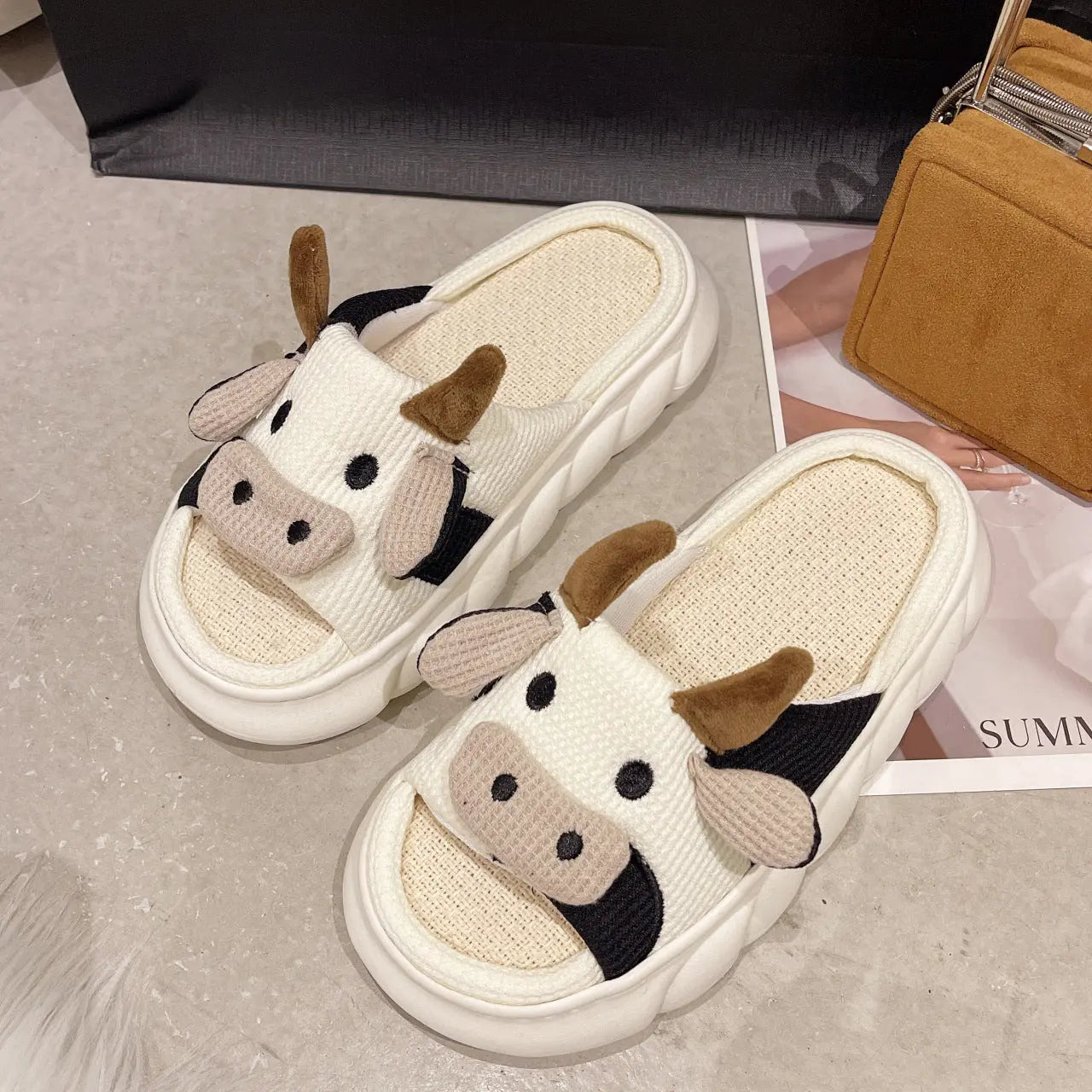 All Season Cotton Linen Slippers Women - Season Prestige