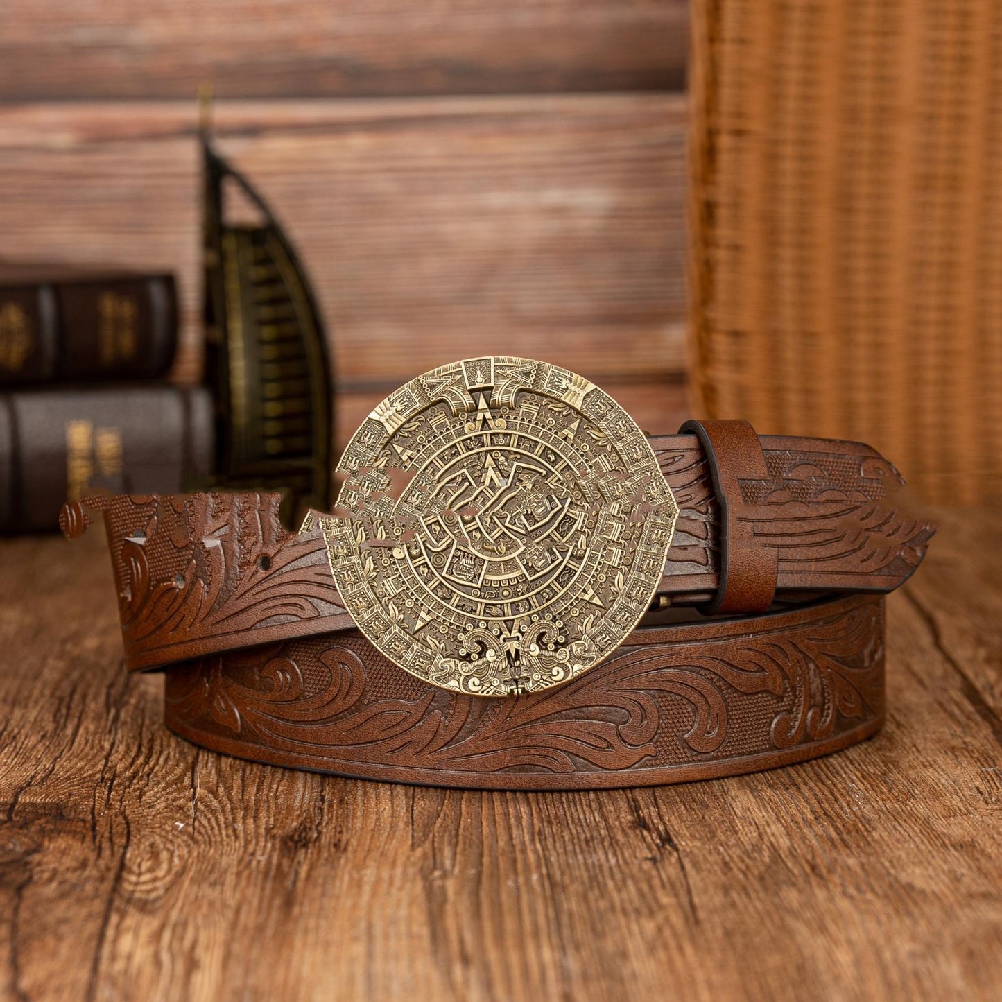 Aztec Sun Heritage Belt – Prestige Signature Accents Edition