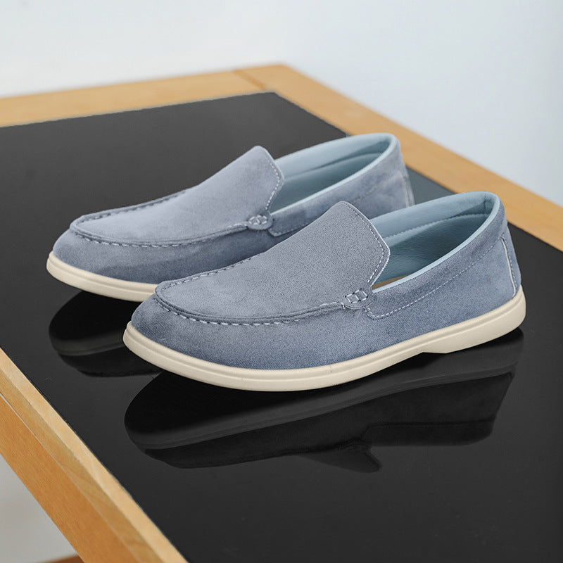 Men’s Signature Suede Patchwork Loafers
