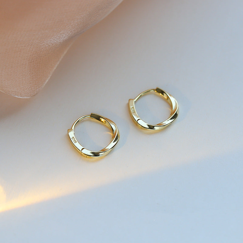 Signature Circular Hoop Earrings | 925 Sterling Silver